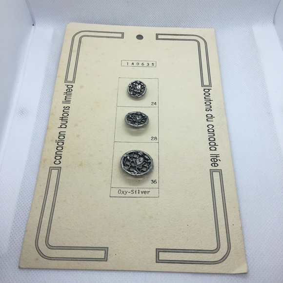 Vintage Buttons Lot of 4 Salesman Cards Metal Plastic 25 Assorted Patterns - Picture 15 of 15